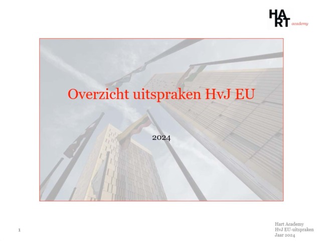 Hof van Justitie EU arresten 2024